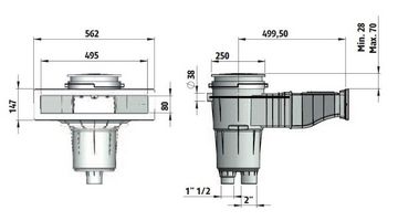 Superskimmer 17,5 l s mosaznými záštřiky