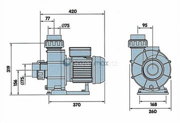 Pumpa New BCC 300M - 66 m3/h - 230 V