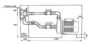 Protiproud VAG-JET pro předvyrobené baz. - 66 m3/h, 230 V, 2,2 kW