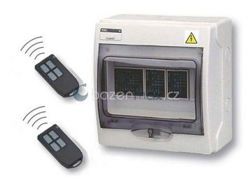 Dálkové spínání čtyř-kanálové+2x klíčenka