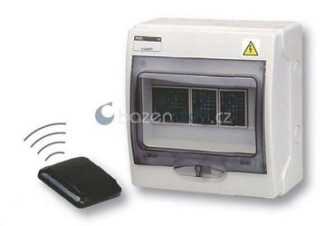 Dálkové spínání tří-kanálové+pevný vysílač