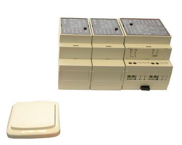 Dálkové spínání tří-kanálové+pevný vysílač