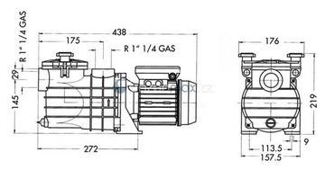 Micro Delfino II 25 - 4m3/h, 230V