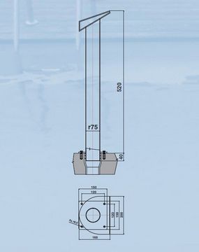 Chrlič půlměsíc vysoký - nahoru