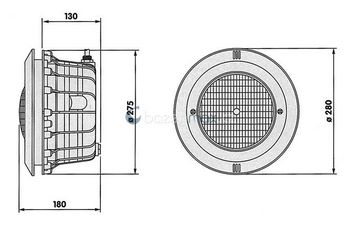 Světlo 300W do fólie