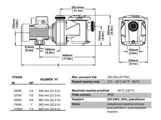 Čerpadlo Free-Flo FFL-031, 4m3/h, 0,25kW