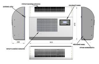 Odvlhčovač Danvex DEH-2000wp