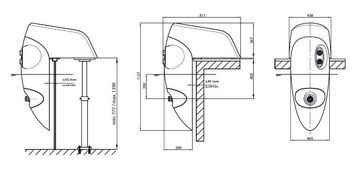 Závěsný protiproud Badu Jet - Riva bílé LED spot, 58 m3/h, 400V, 2,6kW