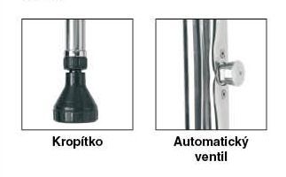 Sprcha s 1 krop&iacute;tkem a 1 automatick&yacute;m ventilem